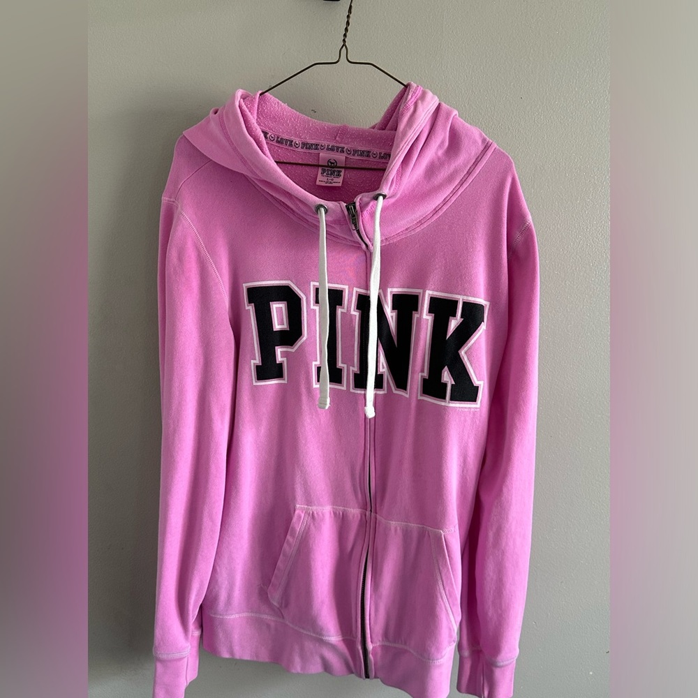PINK victorias secret zip up sweatshirt